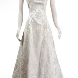 Jessica McClintock White Halter A-Line Wedding Dress